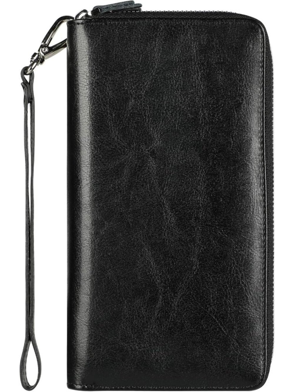 Compact RFID Blocking Leather Wallet for Women - Bifold Purse with ID Windows